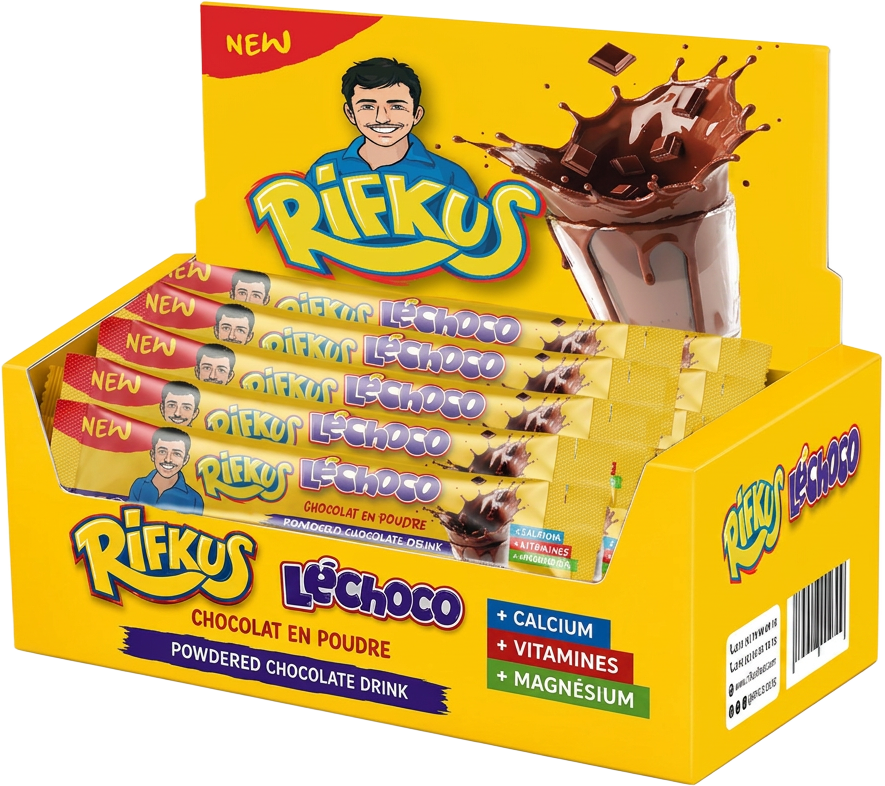 Packaging Rifkus Léchoco — Présentoir 24 sticks